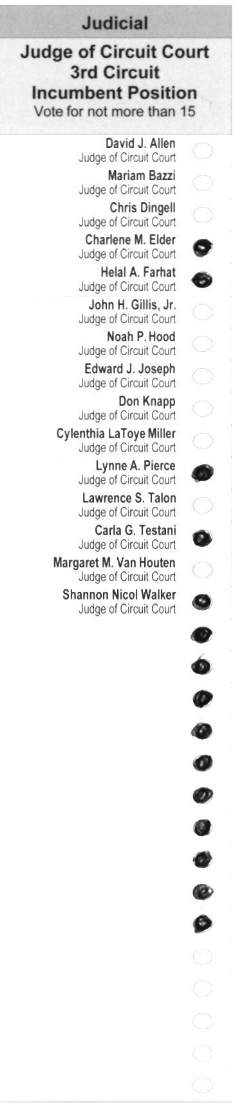 Primary-style BMD ballot example 1